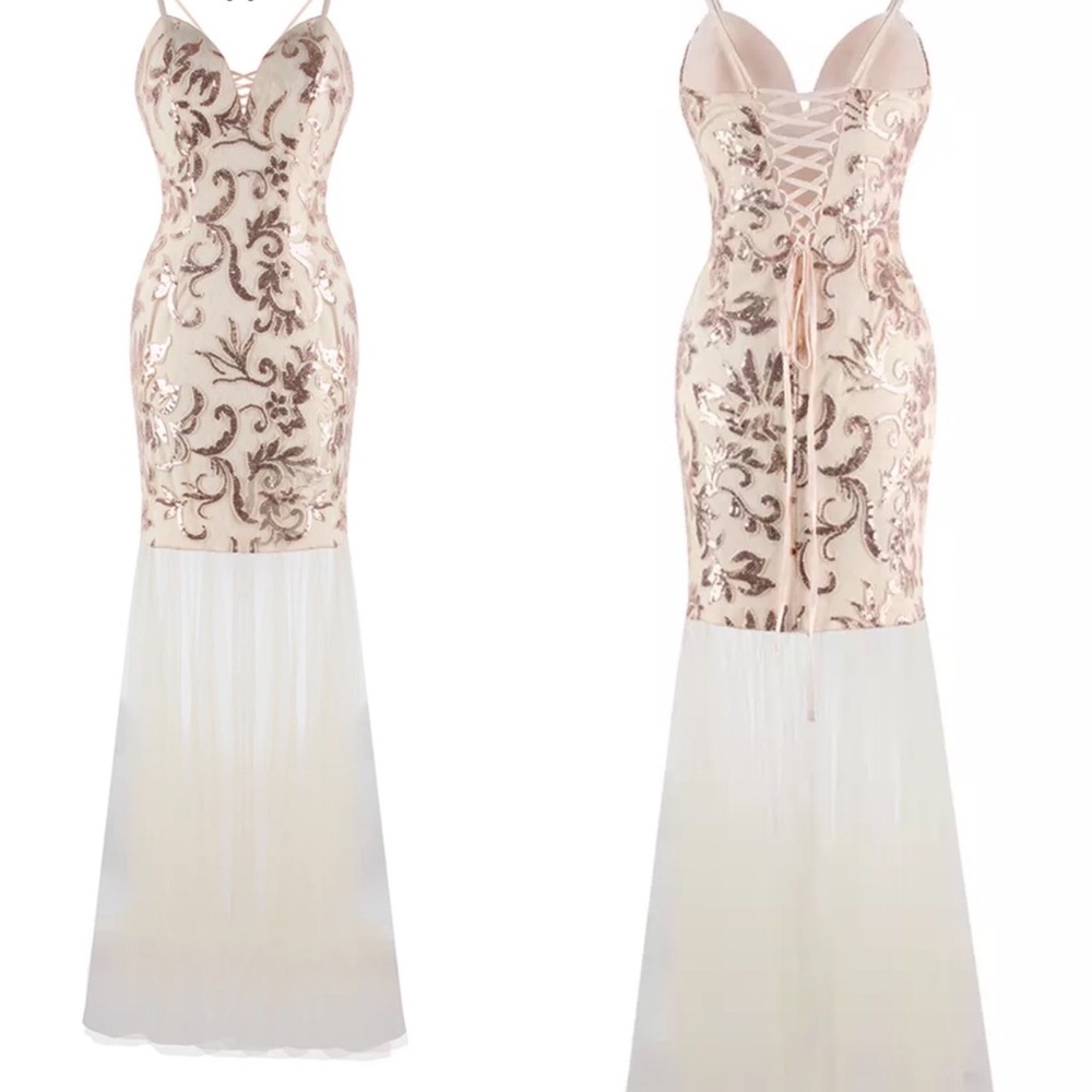 Mermaid blush dress